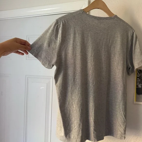 ASKET heather grey crew neck short sleeve tee t-shirt